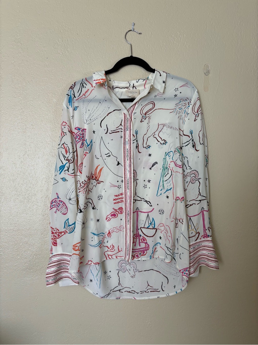 Sezane Zodiac button down